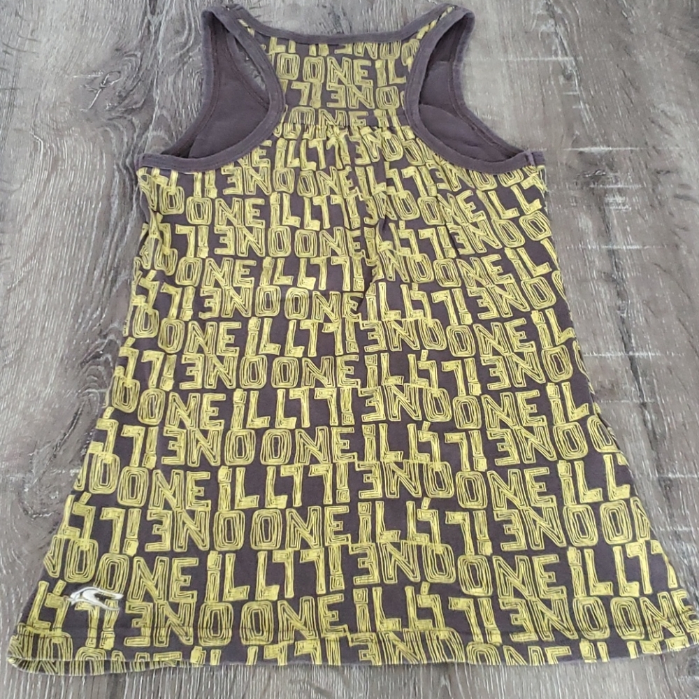 O'Neill All Over Logo Print Racerback Ringer Tank - Picture 3 of 5
